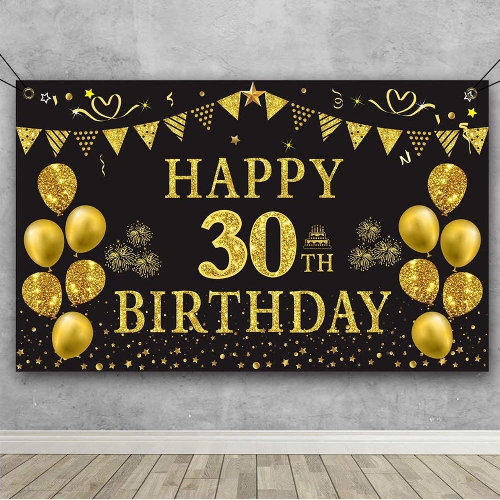 Two 30th birthday banners